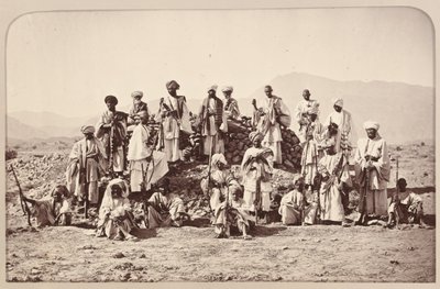 ?Afridi Picket yakın mesafede Jumrood, Khyber ve Rotass?, 1879 dolaylarında by John Burke