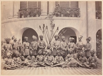 Kılavuzlar süvarisinin Hint Astsubayları, 1879 by John Burke
