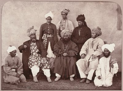 Muhammed Zuhair Khan, Aslam Khan ile birlikte, 1879 by John Burke