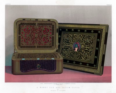Bir Kumbara ve Albüm Kapağı, 19. yüzyıl. by John Burley Waring