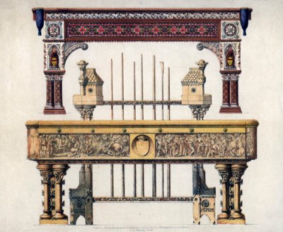 Bilardo masaları, 19. yüzyıl. by John Burley Waring