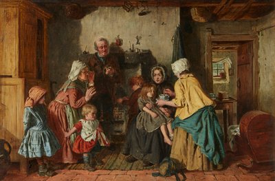 Yoksullar Yoksullara Yardım Eder (tuval üzerine yağlı boya) by John Burr