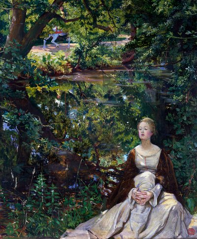 Kutsal Bir Sır Olmak Dışında İnsanın Bilebileceği Ne Tuhaf Bir Şey! (resim) by John Byam Liston Shaw