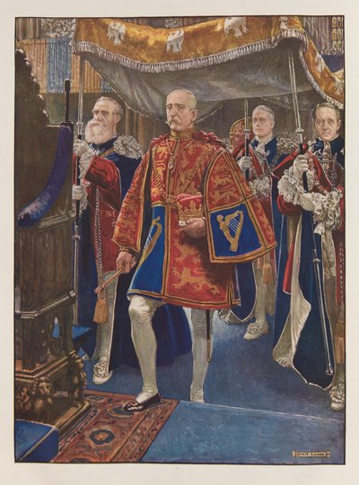 Kral Edward VII taç giyme töreni by John Byam Liston Shaw