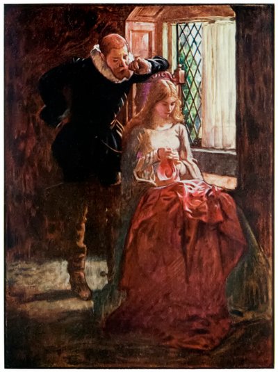Hacılardan Bay Tempolu ve Merhamet Bu Dünyadan Gelecek Olanlara İlerliyor John Bunyan (1628-1688) Çizim Byam Shaw (1872-1919), Bay Tempo onu keşfedene kadar Merhamet ediyor by John Byam Liston Shaw