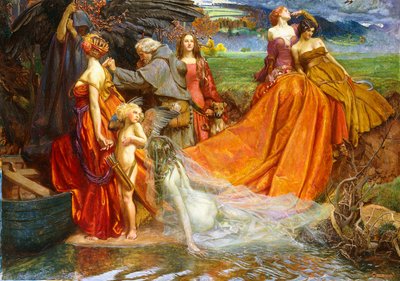 "Şimdi Hacı Yılı fuarı Sonbahar"ın Ücreti", by John Byam Liston Shaw
