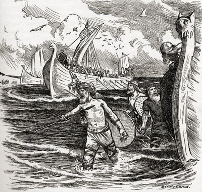 The Land of the Landing at the Isle of Thanet, Kent, İngiltere, MS 449, 