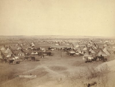 Düşman Kızılderili kampı, 1891 by John C. H. Grabill
