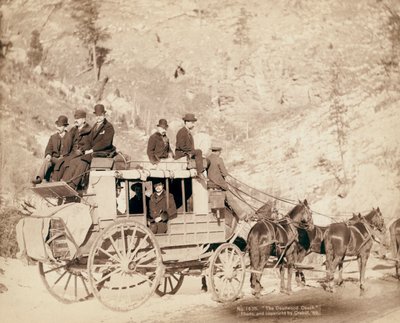 Eski Batı Deadwood Posta Arabası by John C. H. Grabill