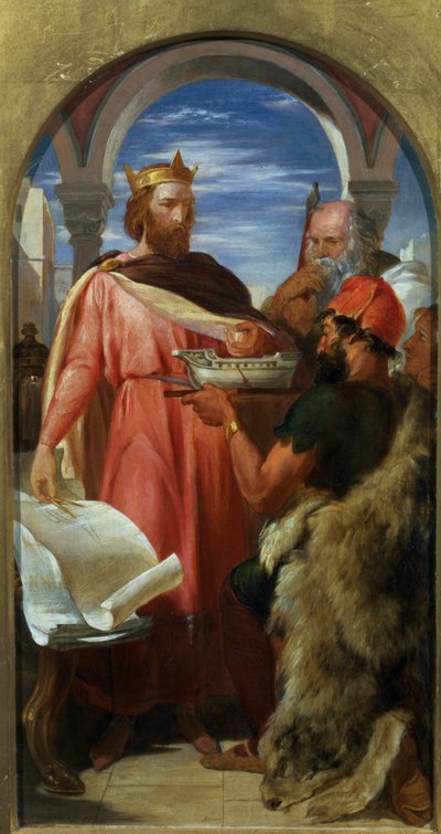 Alfred'in Donanması için bir model, 1851 by John Callcott Horsley