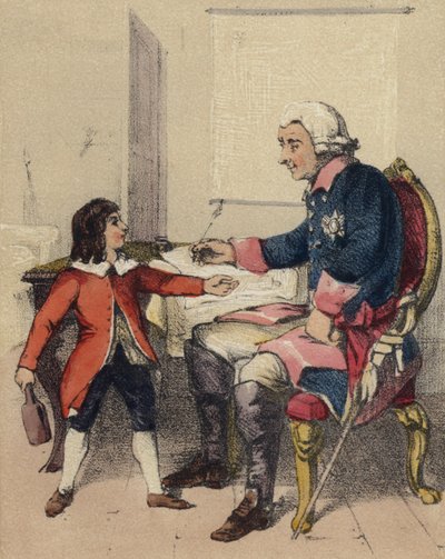 Büyük Frederick ve yeğeni by John Callcott Horsley