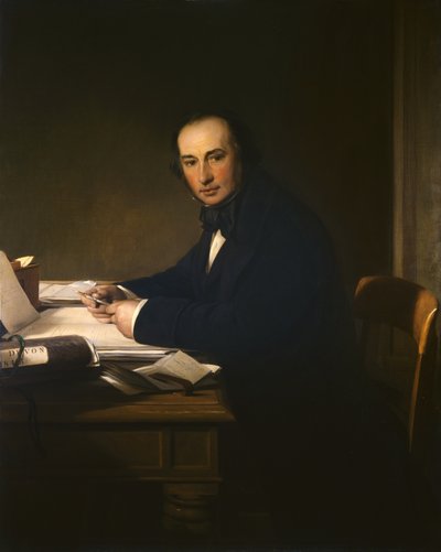 Isambard Kingdom Brunel (1806-59) (tuval üzerine yağlı boya) by John Callcott Horsley