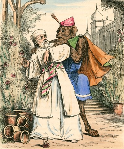 Güzellik için gülü koparan tüccar by John Callcott Horsley