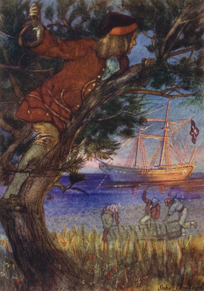 Hazine Adası için İllüstrasyon by John Cameron