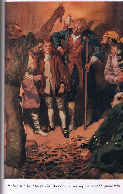 İşte Jim Hawkins, kerestelerimi titret, Robert Louis Stevenson