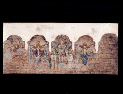 Papaz Evi'ndeki duvar resimlerinin incelenmesi (kağıt üzerine suluboya) by John Carter