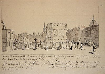 Eski Newgate Hapishanesinin Kalıntılarının Görünümü by John Carter