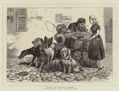 Zincirler ve Kölelik, Anvers (gravür) by John Charles (after) Dollman