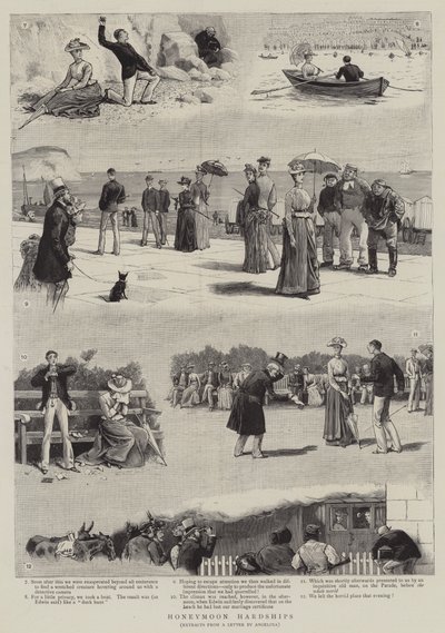 Երկու երեխա ունեցող կին ՝ մեջքին հեծած by John Charles Dollman