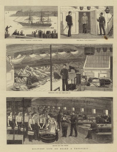 Bir Birlik Gemisinde Askeri Yaşam by John Charles Dollman