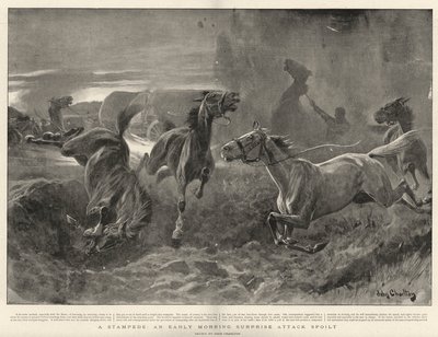 Bir Stampede, Sabah Erken Sürpriz Saldırısı bozuldu by John Charlton