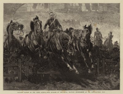Tarım Salonundaki Kraliyet Askeri Turnuvasında Üçüncü (Kralın Kendi) Süvarilerinin Süvari Gösterisi by John Charlton
