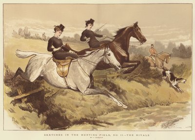 Av Alanında Eskizler, No II, Rakipler by John Charlton