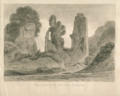 Alton Kalesi: sepya çizimi, 1841 by John Chessell Buckler