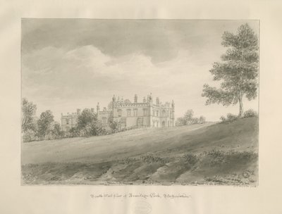 Armitage Park: sepya çizimi by John Chessell Buckler