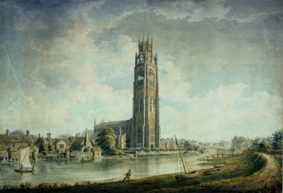 Boston Stump: Güneybatıdan görünüm by John Chessell Buckler