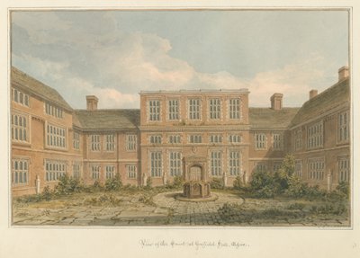 Essex - Gosfield Salonu - Mahkeme by John Chessell Buckler
