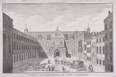 Guildhall, Londra, 1820 by John Chessell Buckler