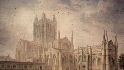 Hereford Katedrali by John Chessell Buckler