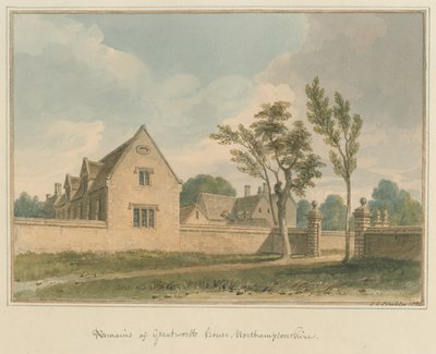 Northamptonshire - Greatworth Evi, 1826 by John Chessell Buckler