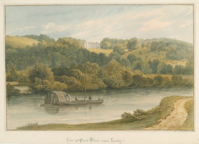 Oxfordshire - Henley on Thames- Park Place, 1826 by John Chessell Buckler