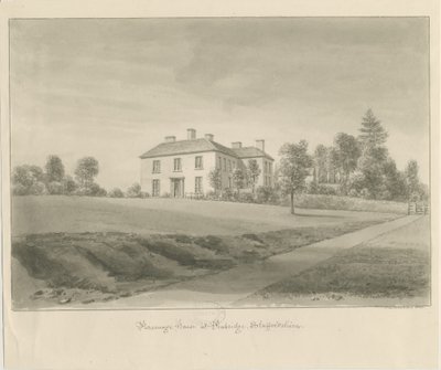 Penkridge - Parsonage House: sepya çizimi by John Chessell Buckler