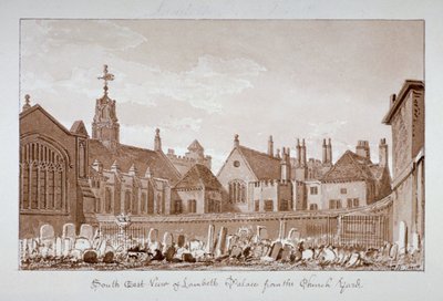 Kilise bahçesinden Lambeth Sarayı