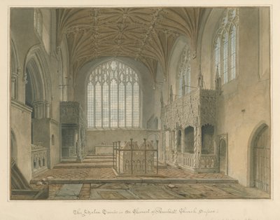Sussex - Arundel Kilisesi - Fitzalan Mezarları, 1825 by John Chessell Buckler