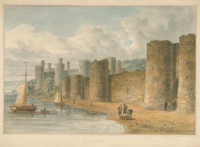 Galler - Carnarvonshire - Conway Kalesi, 1810 by John Chessell Buckler