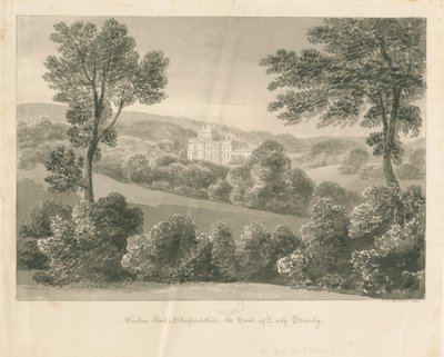 Wootton Lodge: sepya çizimi, 1841 by John Chessell Buckler