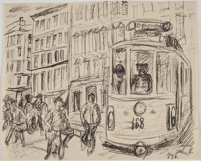 Hat 16 (tramvay) köşeyi dönüyor by John Christensen