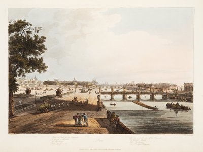Concorde Meydanı ve Köprüsü; Garde Meuble; Thuilleries; Bridge Reunion, 