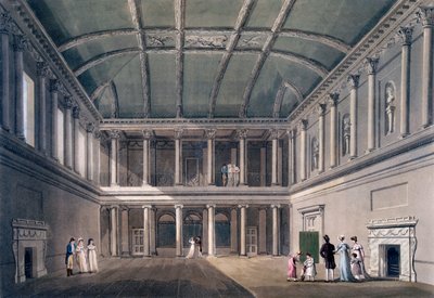 Banyo, Konser Salonu, pub. 1805. by John Claude Nattes