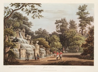 Grand Trianon, Bahçedeki Çeşme, Versailles, Paris ve Saint Denis, pub