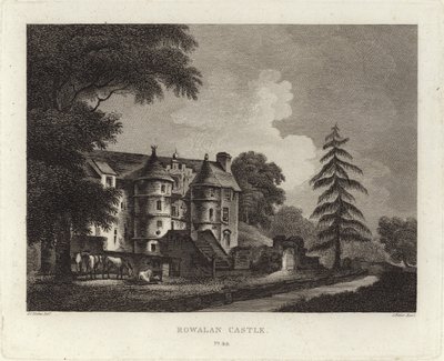 Rowallan Kalesi by John Claude Nattes