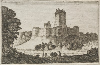 Doğudan Borthwick Kalesi by John Clerk of Eldin