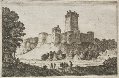 Doğudan Borthwick Kalesi. by John Clerk of Eldin