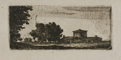 Alçak Kuleli Ağaçlar ve Binalar by John Clerk of Eldin