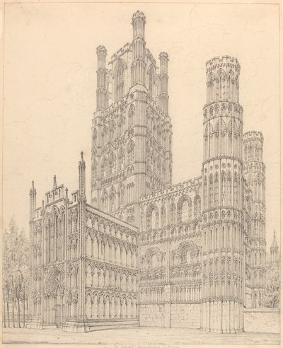 Ely Katedrali, Cambridgeshire, S.W. görüş by John Coney