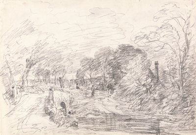 Salisbury Mahkemesi yakınında bir Köprü, Belki Milford Köprüsü by John Constable